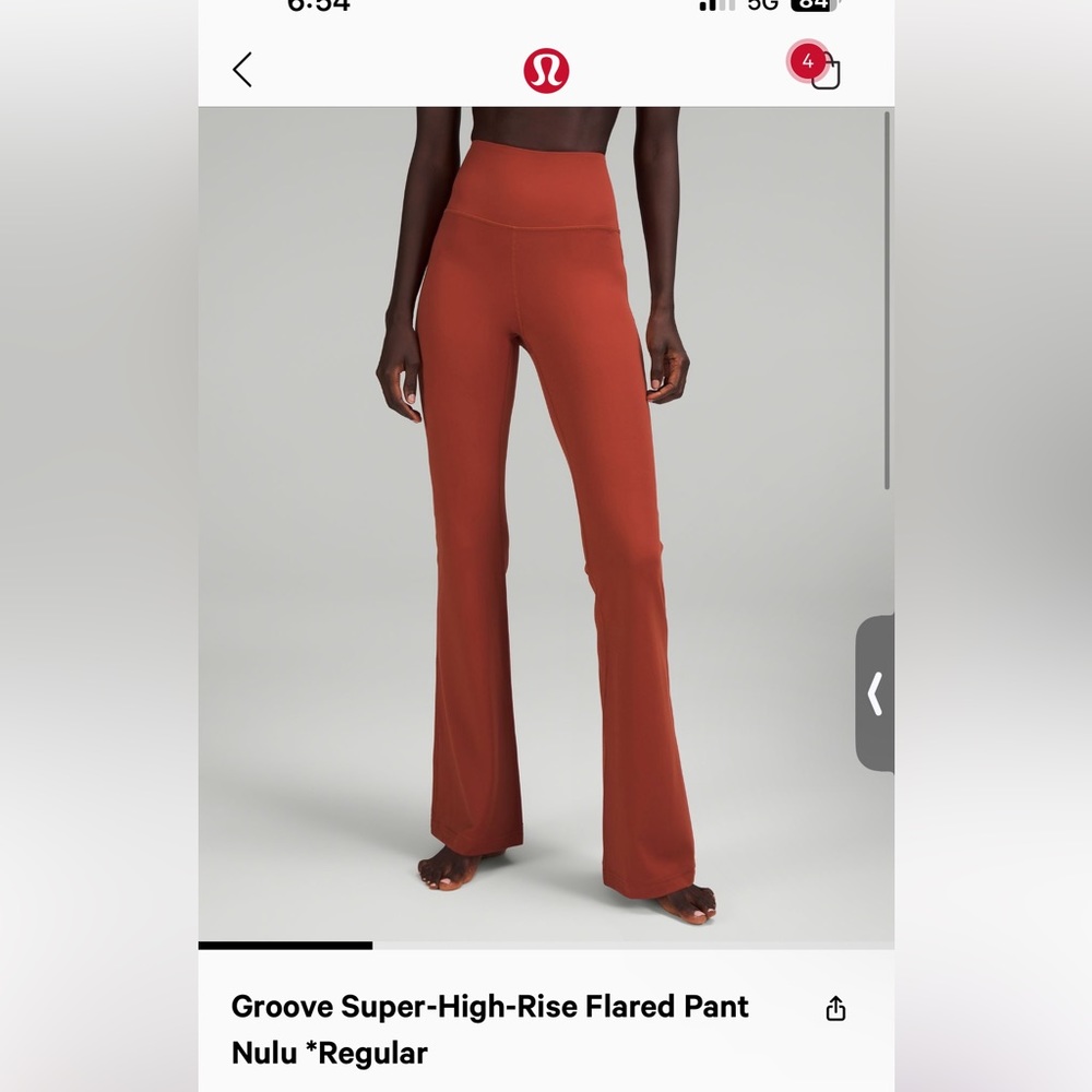 Lululemon Groove Super-High-Rise Flared Pant Nulu *Regular